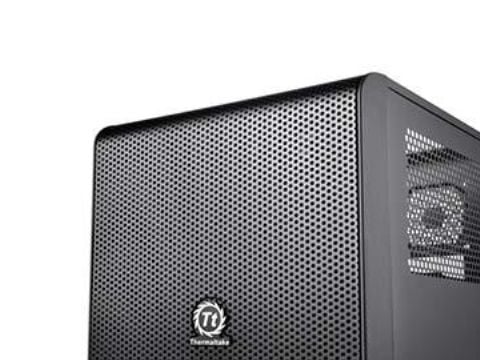 Thermaltake Core V1 - Tower - mini-ITX - sidepanel med vindu - ingen strømforsyning - svart - USB/lyd