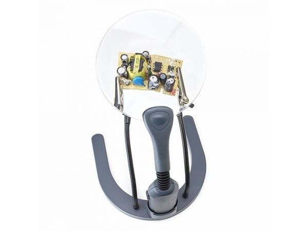 Carson HelpingHands Magnifier, AA, 149,9 mm, 144,8 mm, 203,2 mm, 235 g, Grå, Gjennomsiktig