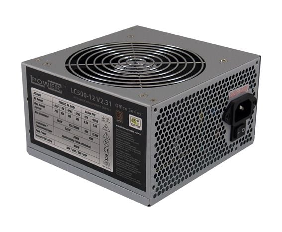 LC Power Office Series LC500-12 V2.31 - Strømforsyning (intern) - ATX12V 2.31 - 80 PLUS Bronze - AC 230 V - 400 watt - aktiv PFC