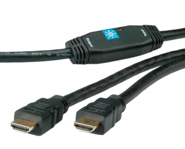 ROLINE 14.01.3465, 30 m, HDMI Type A (Standard), HDMI Type A (Standard), Svart