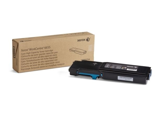 Xerox WorkCentre 6655 - Høykapasitets - cyan - original - tonerpatron - for WorkCentre 6655