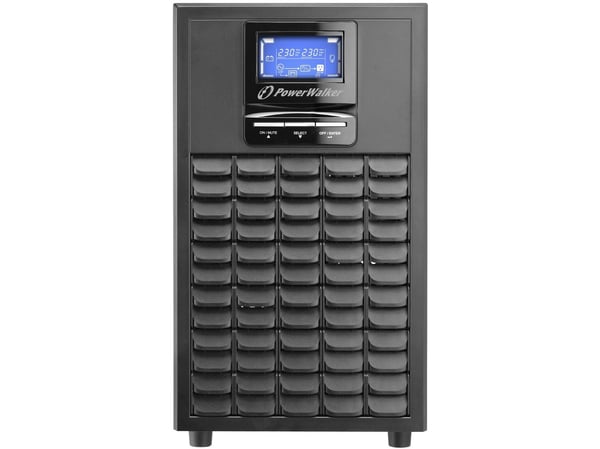 PowerWalker VFI 3000C LCD, Dobbeltkonvertering (Online), 3 kVA, 2400 W, Sinus, 110 V, 175 V