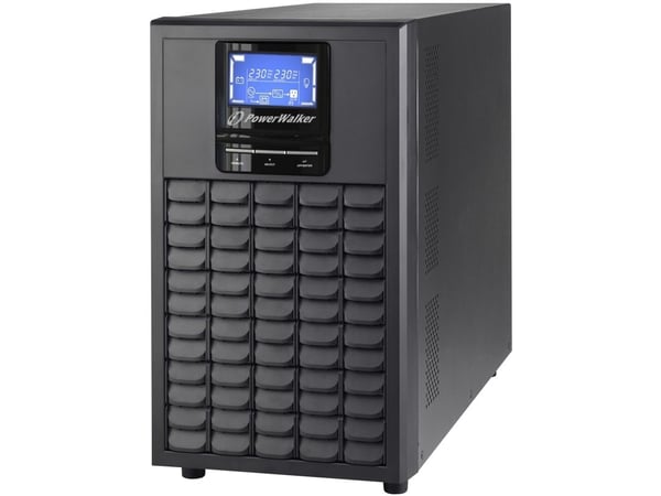 PowerWalker VFI 3000C LCD, Dobbeltkonvertering (Online), 3 kVA, 2400 W, Sinus, 110 V, 175 V