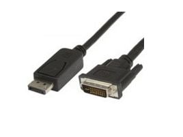 MicroConnect - DisplayPort-kabel - dobbeltlenke - DisplayPort (hann) til DVI-D (hann) - 5 m - tommelskruer