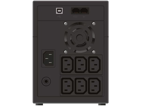 PowerWalker VI 2200 LCD/IEC - UPS - AC 230 V - 1200 Watt - 2200 VA - 9 Ah - USB - utgångskontakter: 6 - svart