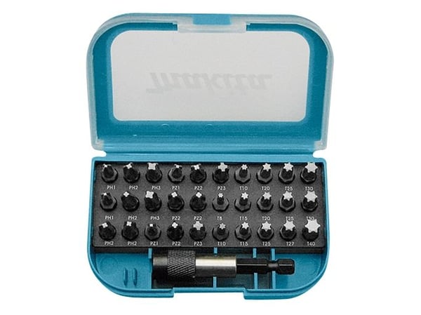 Makita P-73374 - Spissett for skrutrekker - 31 deler - torx, phillips, pozidriv - lengde: 25 mm - for Makita DHP482RTJ
