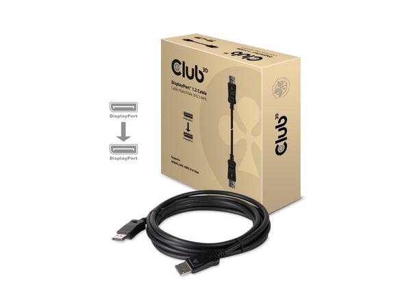Club 3D - DisplayPort-kabel - DisplayPort (hann) til DisplayPort (hann) - 3 m - låst