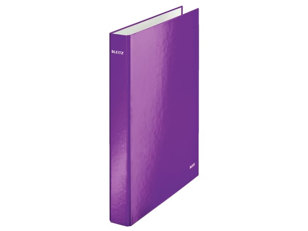 Leitz WOW - Ringperm - bokryggbredde: 40 mm - for A4 Maxi - kapasitet: 250 ark - metallisk purpur