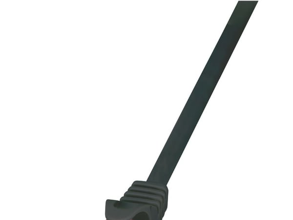 LogiLink Cat.6 U/UTP, 0.5m, 0,5 m, Cat6, U/UTP (UTP), RJ-45, RJ-45, Sort
