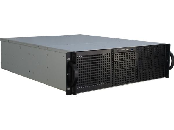 Inter-Tech IPC 3U-30240 - Rackversion - 3U - Mini ITX, mATX, FlexATX, µATX², ATX² - no PSU.