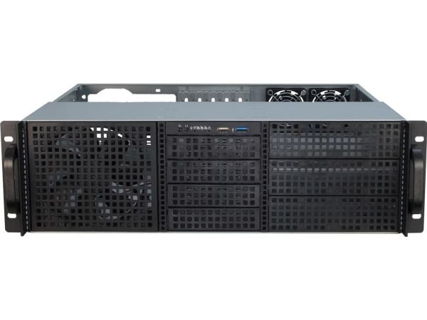 Inter-Tech IPC 3U-30240 - Rackversion - 3U - Mini ITX, mATX, FlexATX, µATX², ATX² - no PSU.