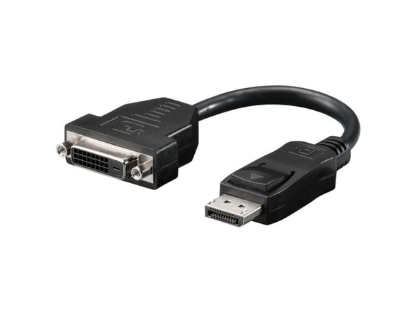 Goobay DisplayPort - DVI-D M/F, 0,2 m, DisplayPort, DVI-D, Hankjønn, Hunkjønn, Nickel