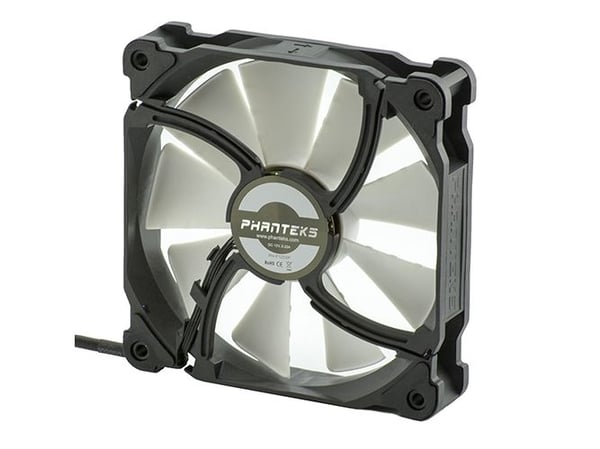 Phanteks PH-F120XP, Vifte, 12 cm, 500 RPM, 1200 RPM, Sort, Hvit