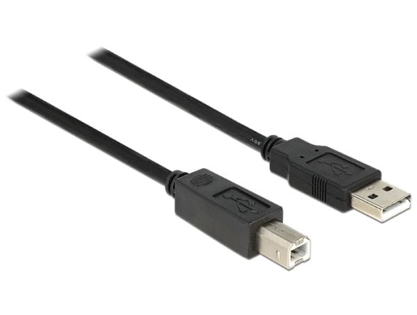 Delock - USB-kabel - USB-type B (hann) til USB (hann) - USB 2.0 - 11 m - aktiv
