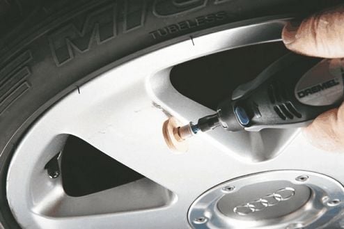 Dremel 429, Poleringssvamp, 3,2 mm, 2,6 cm, Hvit, Felt