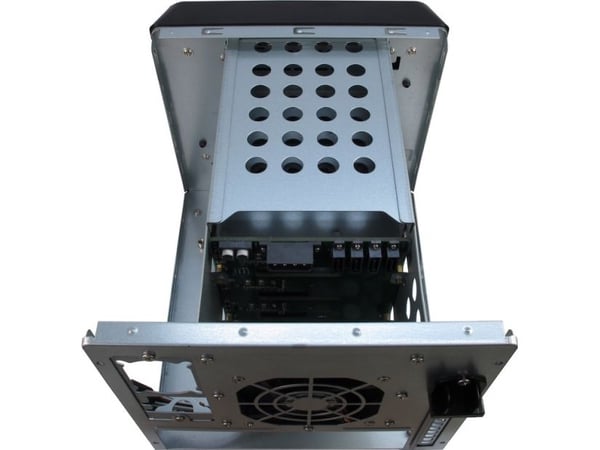 Inter-Tech SC-4100, Teline, Palvelin, Musta, Mini-ITX, Terästä, 1U
