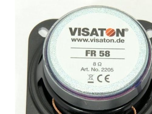 Visaton FR 58, Kokoäänialueen kaiutin, 10 W, Suorakulmainen, 12 W, 8 O, 120 - 20000 Hz