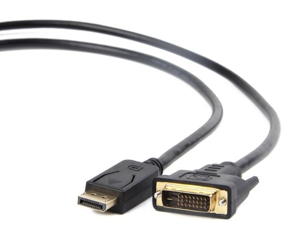 Cablexpert CC-DPM-DVIM - Näytön kaapeli - DisplayPort (han) til DVI-D (han) - 1.8 m - formet - sortti