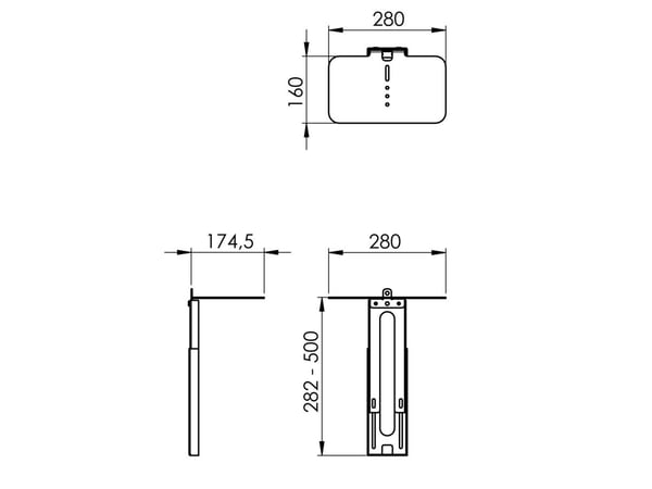 Vogel's PVA 5050 - Monteringskomponent (holder) - for videokonferansesystem - svart