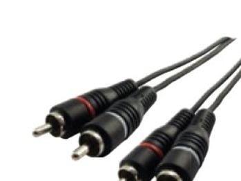 Schwaiger CIK5450, 2 x RCA, Hankjønn, 2 x RCA, Hankjønn, 5 m, Svart