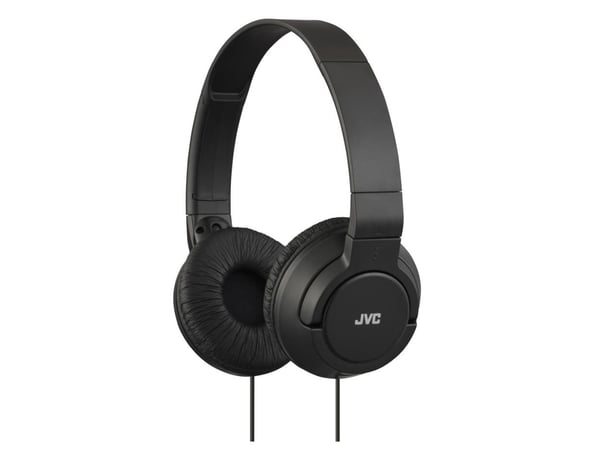 JVC HA-S180 - Hörlurar - på örat - kabelansluten - 3,5 mm kontakt - svart