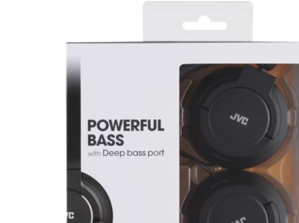 JVC HA-S180 - Hörlurar - på örat - kabelansluten - 3,5 mm kontakt - svart