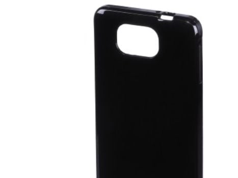 Hama "Crystal" - Baksidedeksel for mobiltelefon - termoplast-polyuretan (TPU) - svart - for Samsung Galaxy Alpha