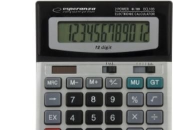 Esperanza ECL103 - Skrivebordskalkulator - 12 sifre
