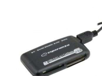Esperanza EA117 - Kortinlukija - all-in-1 (MS, MS PRO, Microdrive, MMC, SD, xD, CF) - USB 2.0