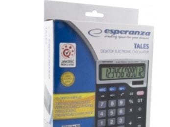 Esperanza ECL101 TALES - Skrivebordskalkulator - 12 sifre