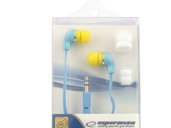 Esperanza EH147T NEON - Ørepropper - i øret - kablet - 3,5 mm jakk - turkis