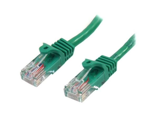 Startech 2m Green Cat5e / Cat 5 Snagless Patch Cable - Koblingskabel - RJ-45 (hann) til RJ-45 (hann) - 2 m - UTP - CAT 5e - formstøpt, uten hindrin...