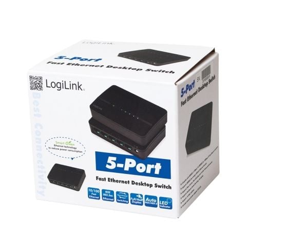 LogiLink NS0103, Uhåndtert, L2, Fast Ethernet (10/100), Full tosidig