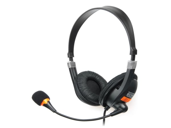 NATEC Drone, Koblet med ledninger (ikke trådløs), 50 - 30000 Hz, Samtaler/musikk, Hodesett, Sort, Oransje
