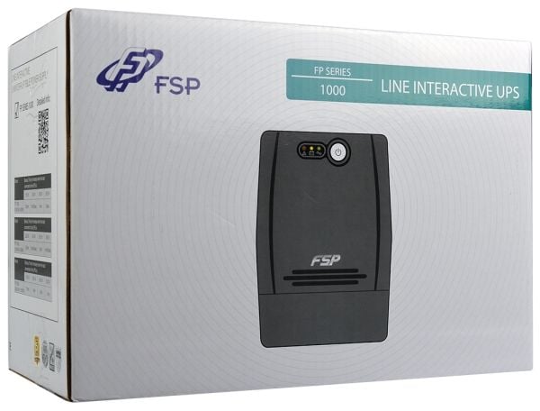 FSP FP 1000 - UPS - AC 110/120/220/230/240 V - 600 Watt - 1000 VA - 7 At - lähtöliittimet: 4