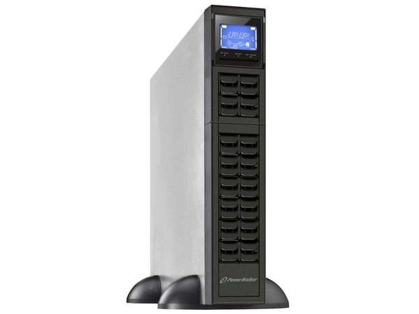 PowerWalker VFI 2000CRM LCD, Dobbeltkonvertering (Online), 2 kVA, 1600 W, Sinus, 110 V, 300 V