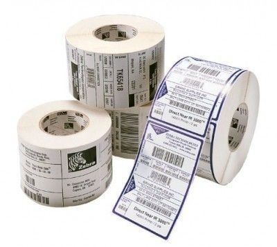 Zebra Z-Perform 1000D - Papir - permanent akryllisk klæbemiddel - ubelagt - 51 x 32 mm 2100 etikett(r) (1 rulle(r) x 2100) etiketter