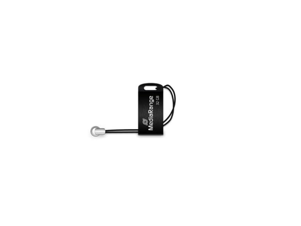 MediaRange MR922, 32 GB, USB Type-A / Micro-USB, 2.0, 15 MB/s, Ilman suojusta, Musta