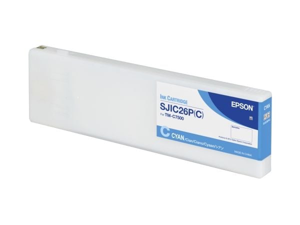 Epson SJIC26P(C): Ink cartridge for ColorWorks C7500 (Cyan), Syaani, 294,3 ml, 1 kpl