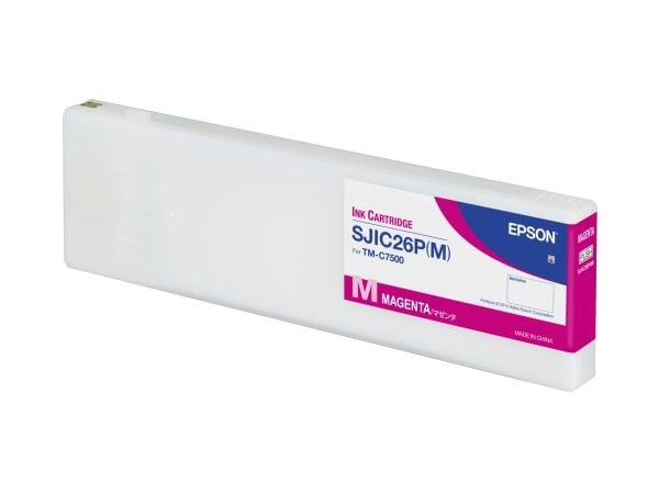 Epson SJIC26P(M): Ink cartridge for ColorWorks C7500 (Magenta), Magenta, Väriainepohjainen muste, 294,3 ml, 1 kpl