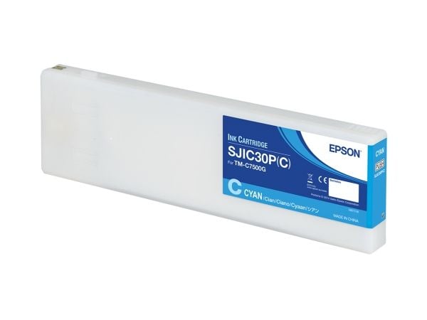 Epson SJIC30P(C): Ink cartridge for ColorWorks C7500G (Cyan), Syaani, 1 kpl