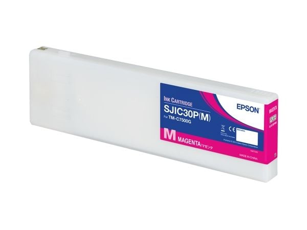 Epson SJIC30P(M): Ink cartridge for ColorWorks C7500G (Magenta), Magenta, Väriainepohjainen muste, 294,3 ml, 1 kpl