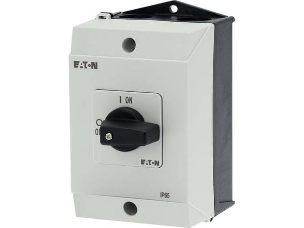 Eaton T0-2-8900/I1, keinukytkin, 3P, musta, valkoinen, IP65, 80 mm, 102 mm