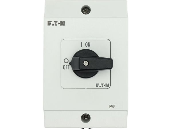 Eaton T0-2-8900/I1, keinukytkin, 3P, musta, valkoinen, IP65, 80 mm, 102 mm