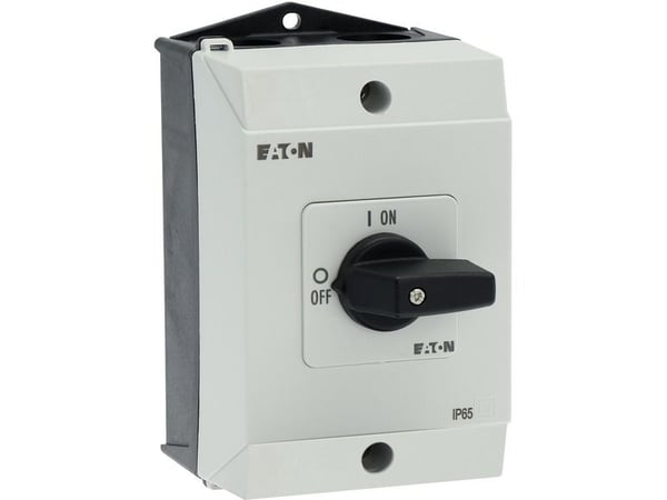 Eaton T0-2-8900/I1, keinukytkin, 3P, musta, valkoinen, IP65, 80 mm, 102 mm