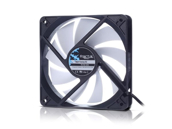 Fractal Design Silent Series R3 - Kabinettvifte - 50 mm - svart, hvit