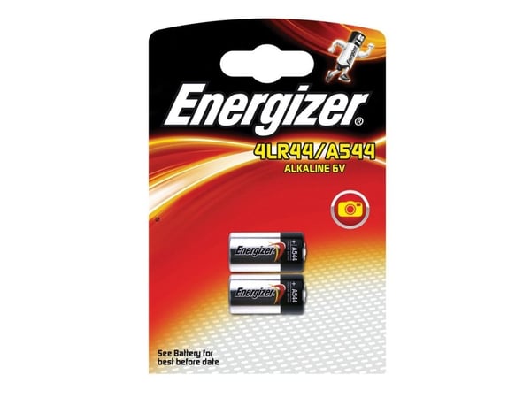 Energizer EN-639335, Kertakäyttöinen akku, 4LR44, Alkali, 2 kpl, Ripustettava laatikko, Lieriömäinen