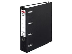 Herlitz maX.file protect - Hevarmbuefil - bokryggbredde: 70 mm - for A4 (210 x 297 mm), A5 (148 x 210 mm) - svart