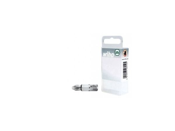 Wiha bits 25 mm, 1/4", Phillips PH2, 3 stk. i boks