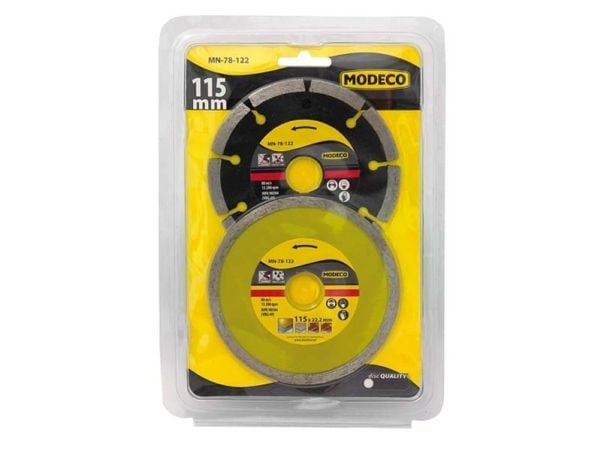 Modeco diamant-slipeskiver 115 mm 2 stk MN-78-122